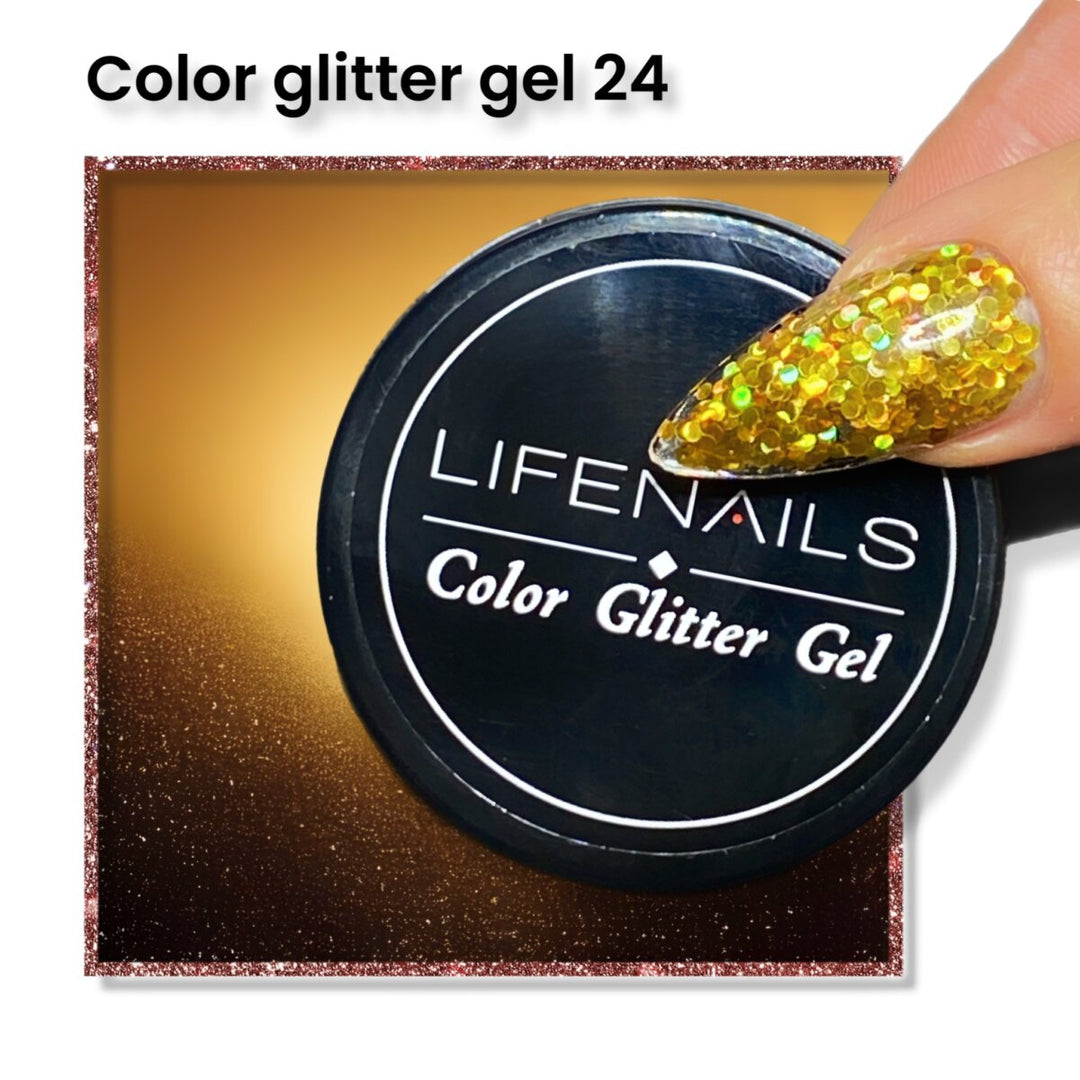 color glitter gel 24 lifenails