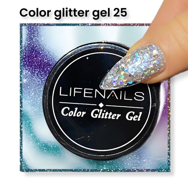 color glitter gel 25 lifenails