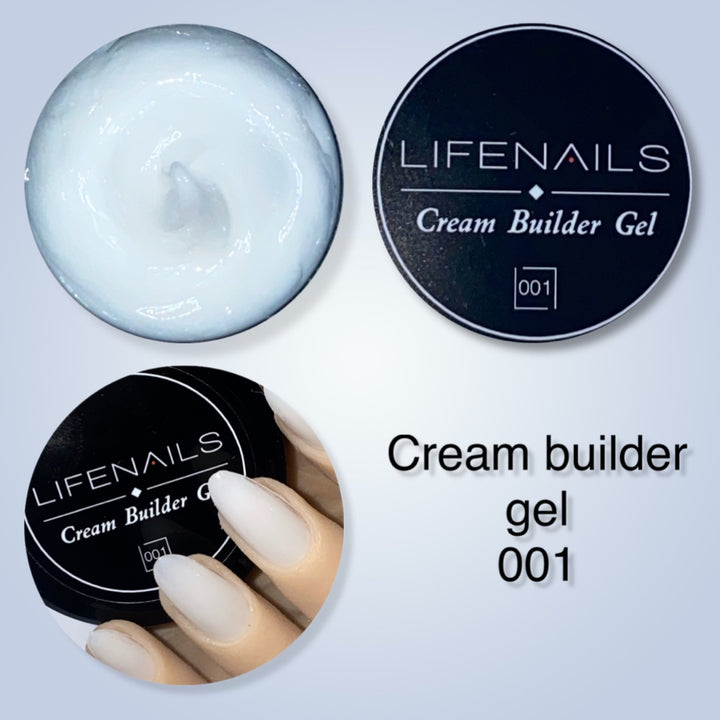 cream builder gel 001 lifenails