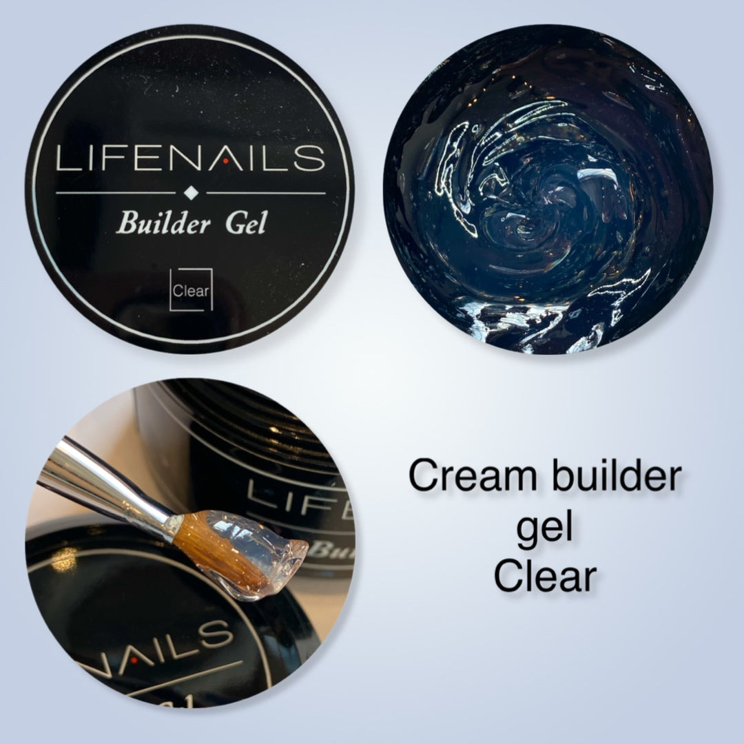 cream builder gel clear lifenails