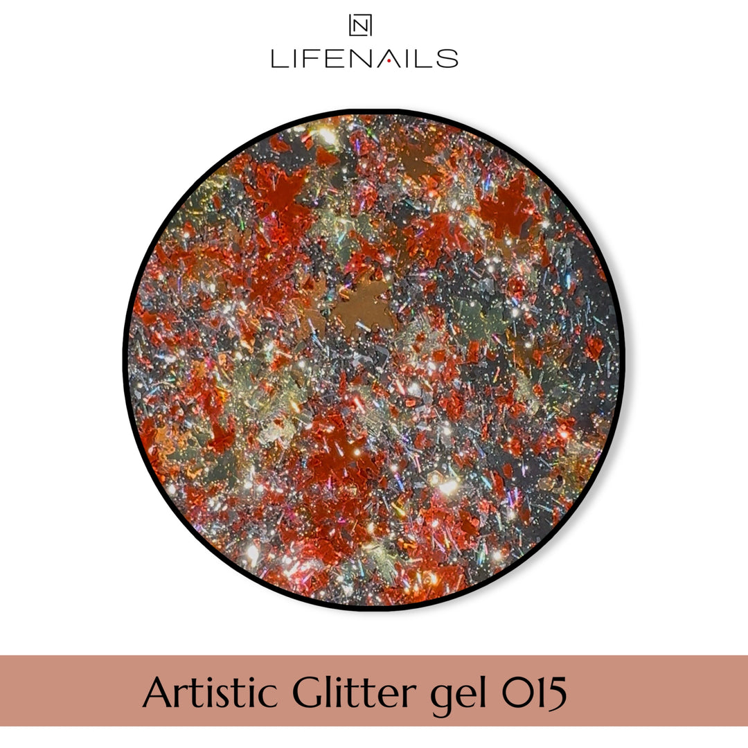gel glitter color 015 lifenails