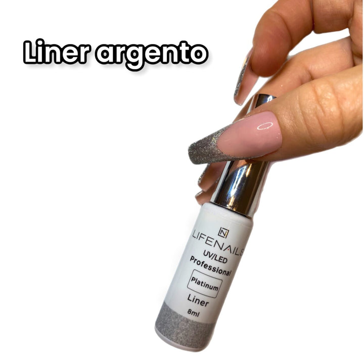 liner argento lifenails