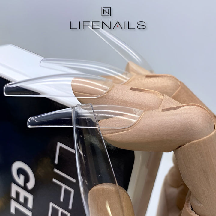 tip gel long coffin lifenails